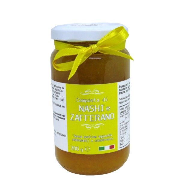 il Filo Rosso, nashi and saffron premium jam, 200g